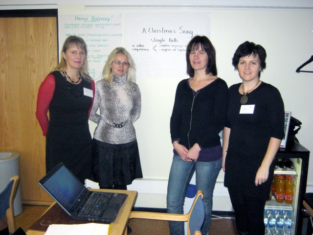 Projektis Jingle Bells osalenud opetajad Eestist Lätist Soomest 2012